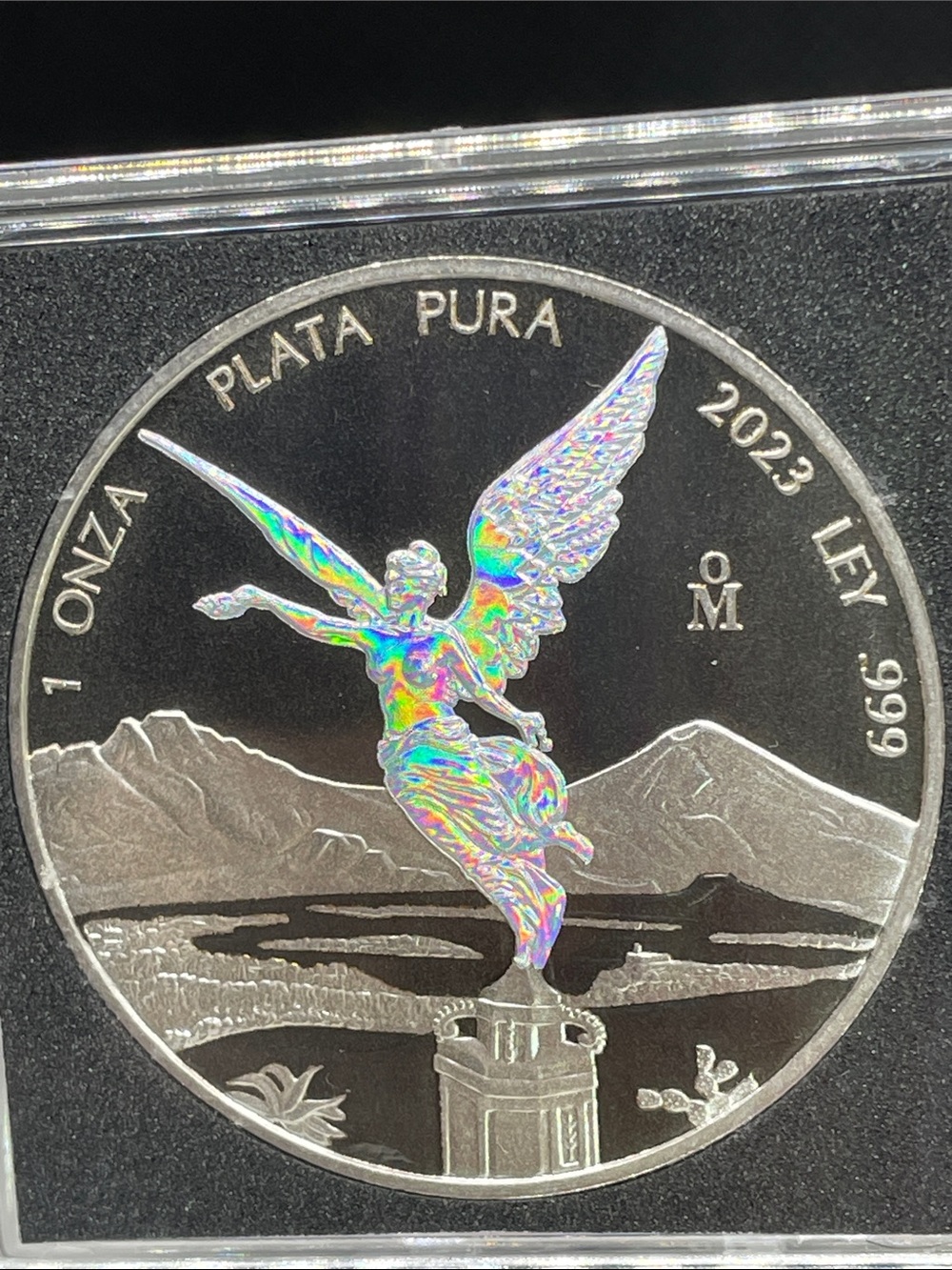 🇲🇽 2023 Mexico Libertad Rare 1/500 Silver&Halo&Ruthenium 999Silver